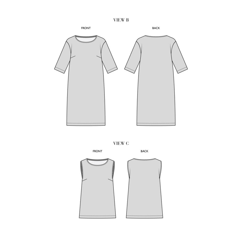 Nora Pattern Collection - Jacket, Dress and Top - (All Sizes Included)