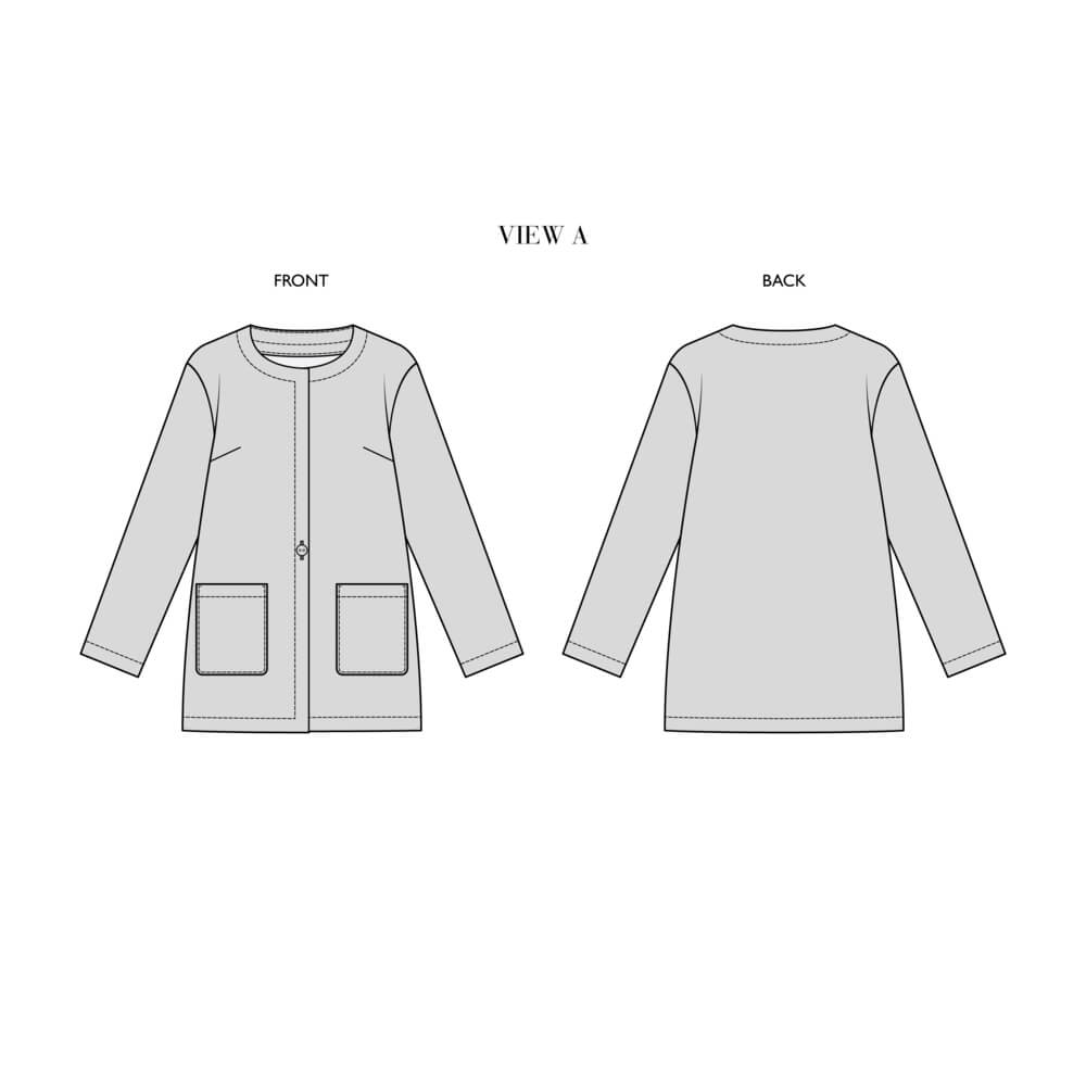 Nora Pattern Collection - Jacket, Dress and Top - (All Sizes Included)
