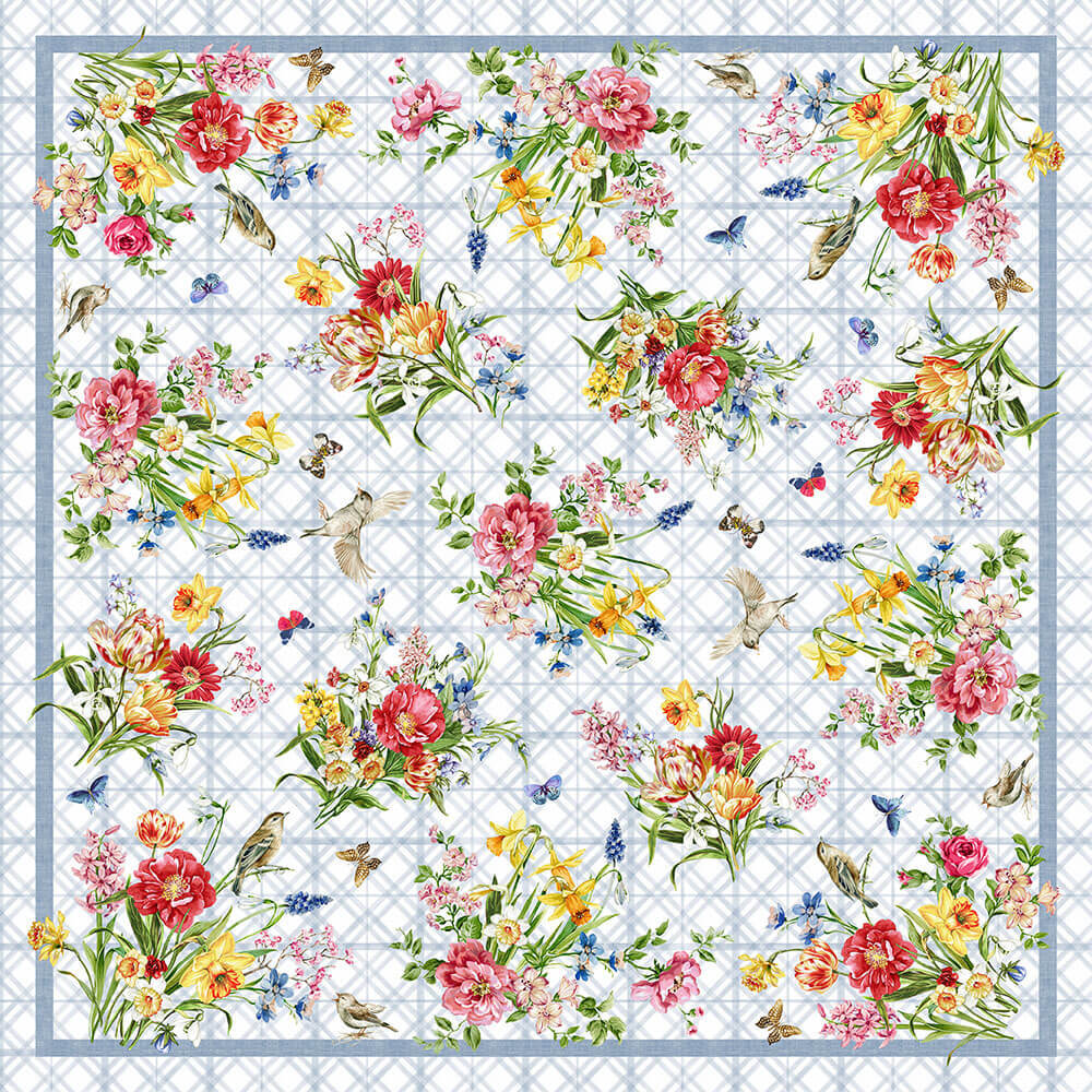 Easter Theme Bundle  Tablecloth and Set of 4 Napkins - 4 Designs