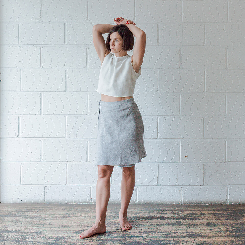 Sewing Patterns - Ida — Linen Bias Wrap Skirt