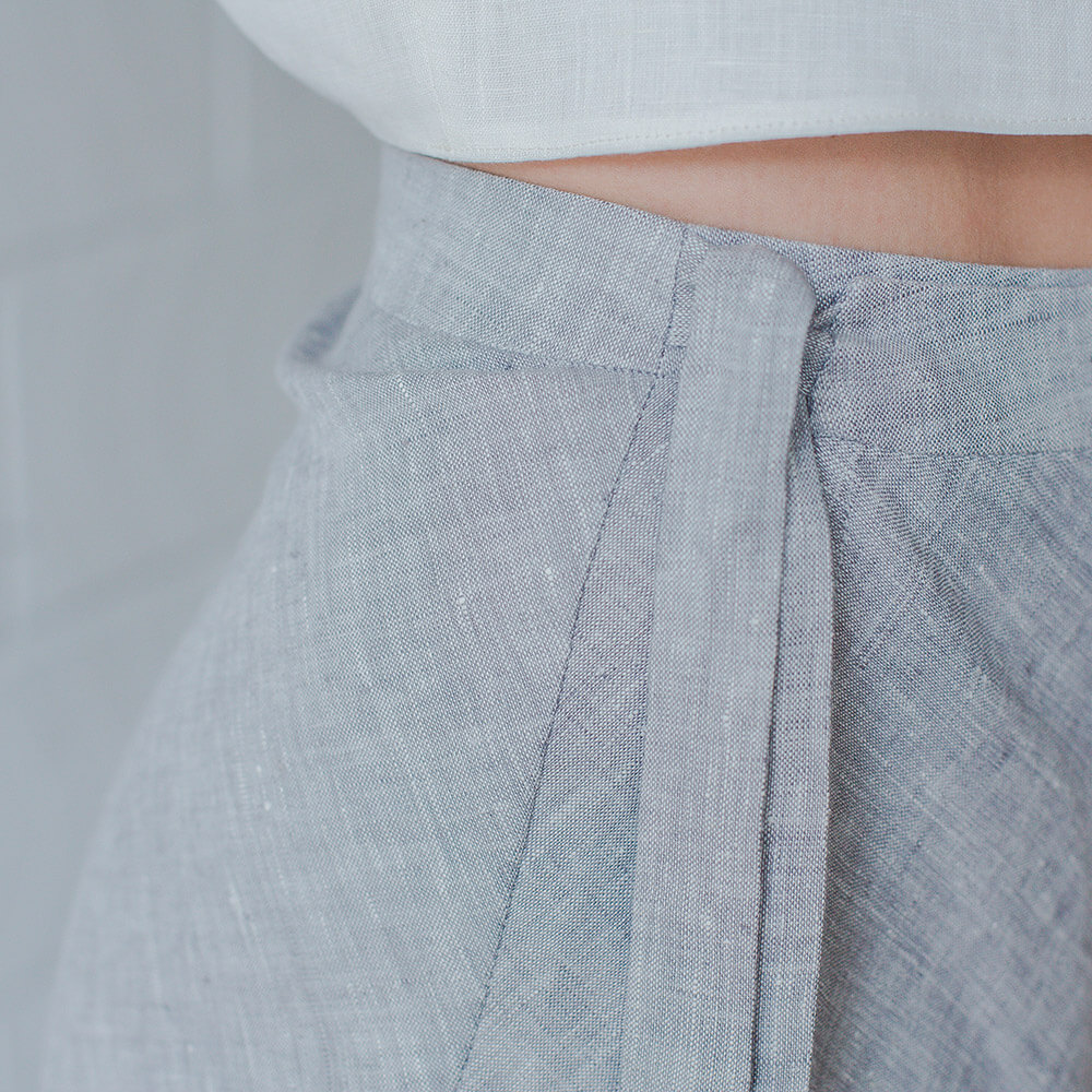 Fabrics-store.com: Ida — Linen Bias Wrap Skirt, Type - Free PDF