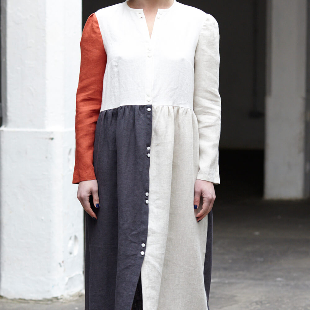 Quin Patchwork Dress, Type - PDF