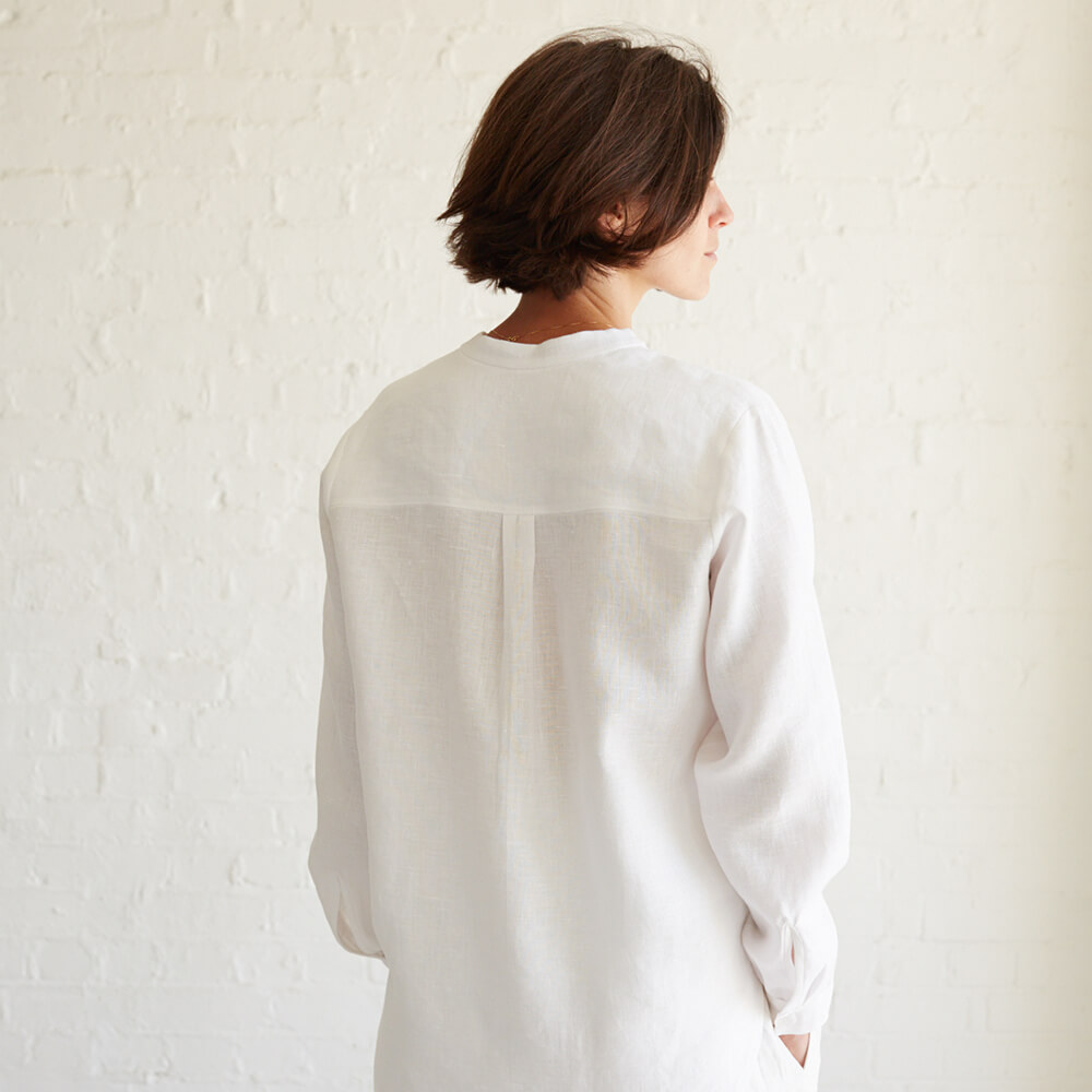 Fabrics-store.com: Jade Relaxed Linen Shirt, Type - Free PDF