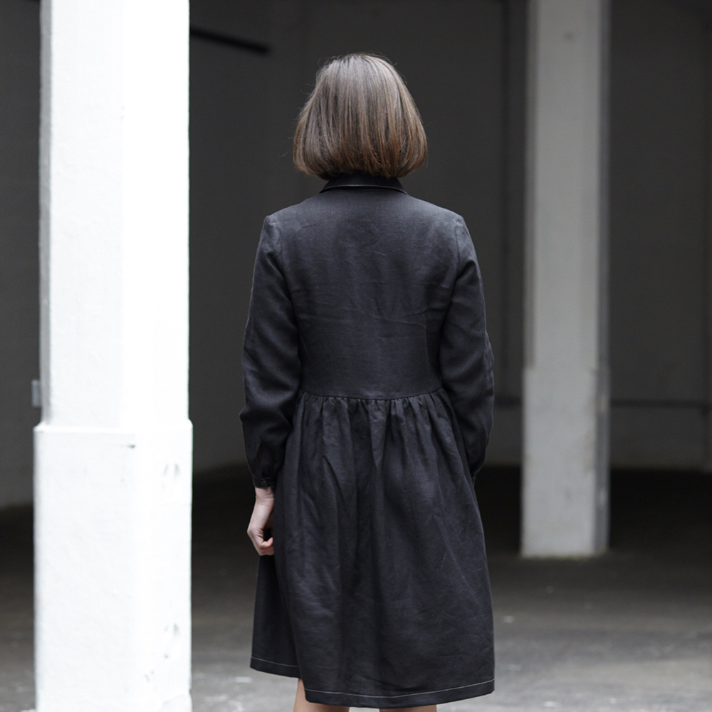 Sky — Shirt Dress With Flap Pockets, Type - PDF