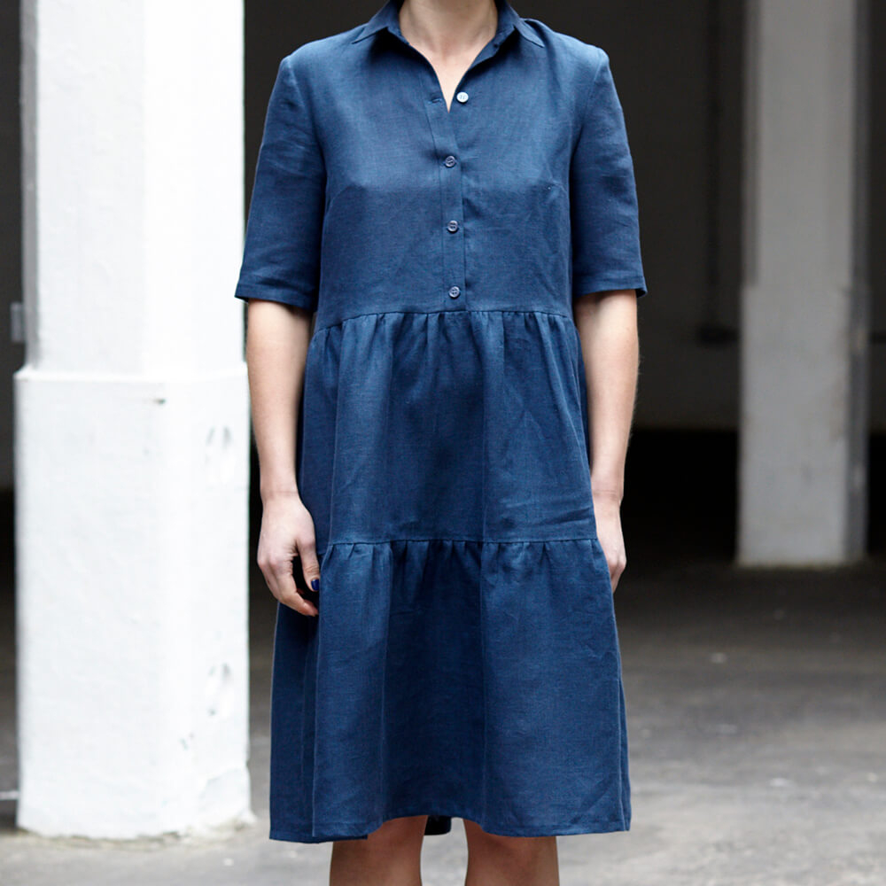 Fabrics-store.com: Avery Tiered Shirt Dress, Type - Free PDF