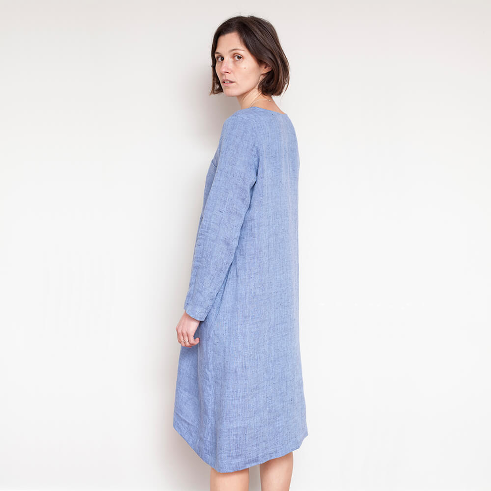 Fabrics-store.com: Oona A-Line Dress With Oversized Patch Pocket, Type ...