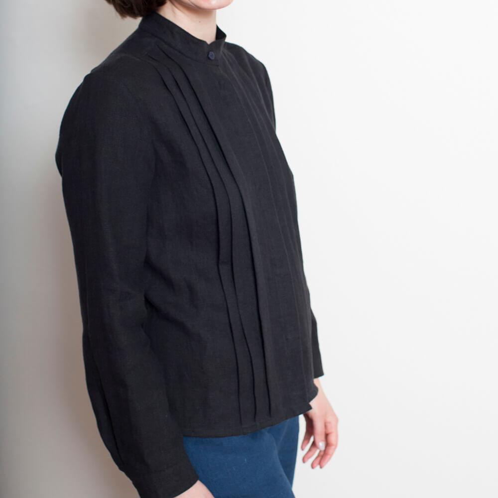 Beau Pleated Shirt, Type - PDF