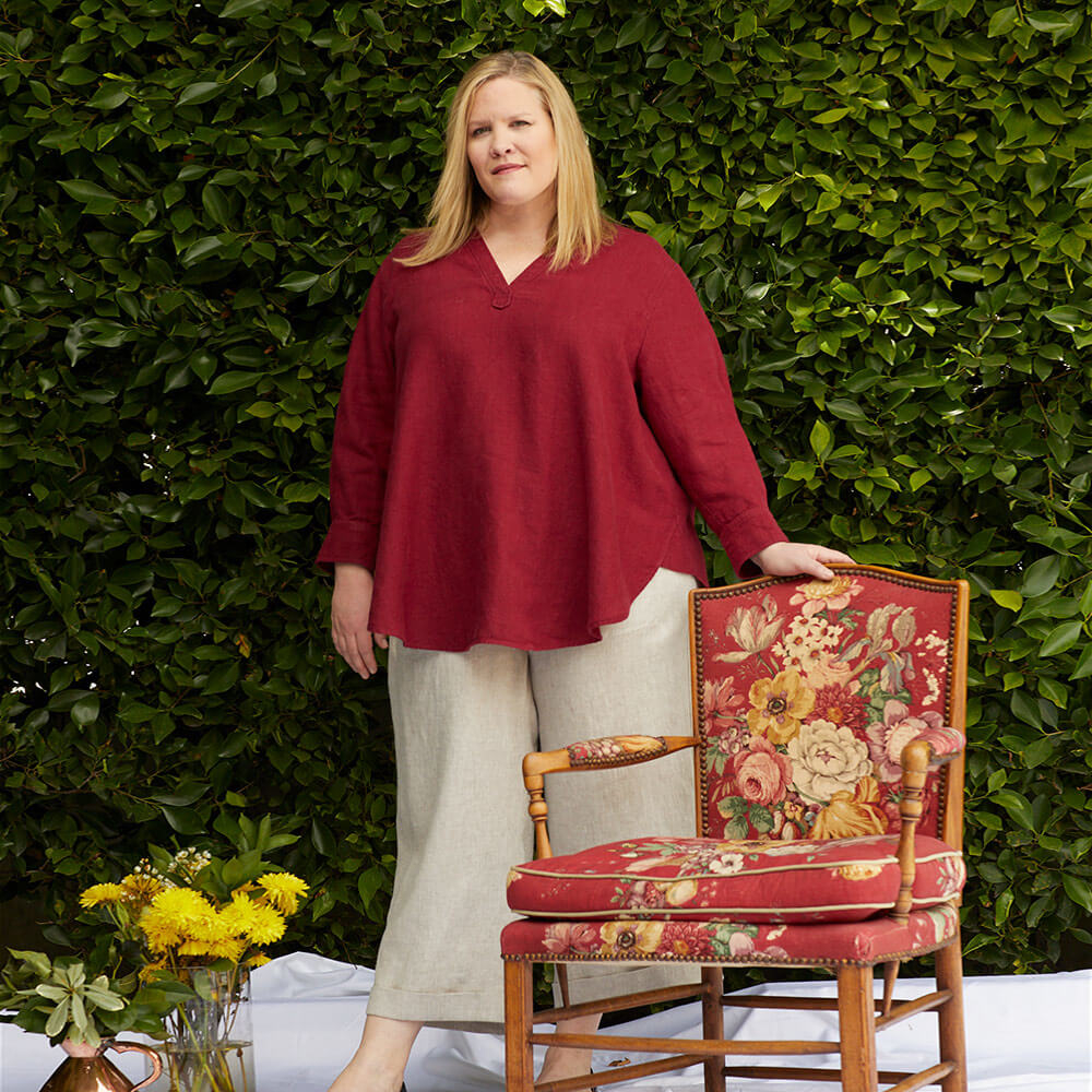 Cameron — Linen Pullover Dress, Blouses and Top, Type - Premium Paper, Single Size - 10 to 16