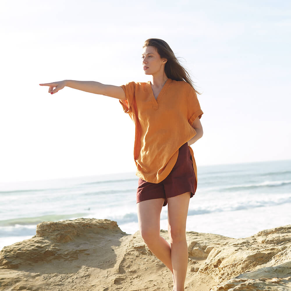 Cameron — Linen Pullover Dress, Blouses and Top, Type - Premium Paper, Single Size - 10 to 16