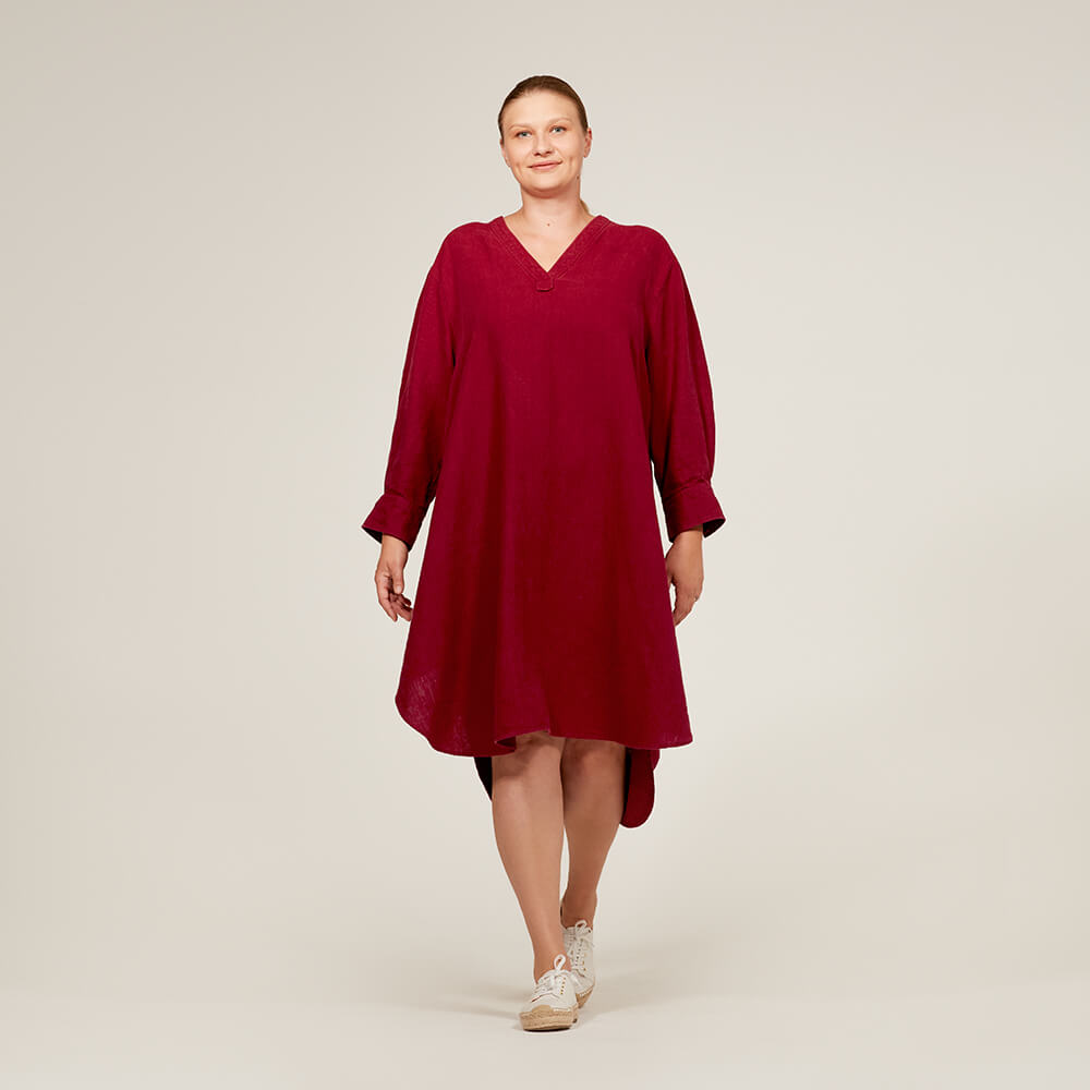 Cameron — Linen Pullover Dress, Blouses and Top Pattern, Type Premium Paper