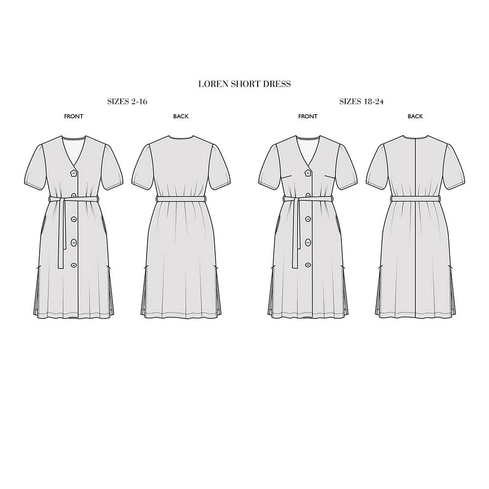 Loren — Linen Pullover Dresses, Type Premium Paper