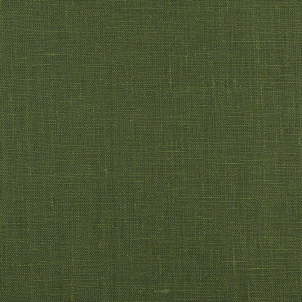 4C22 Rustic  Vineyard Green 100% Linen Fabric