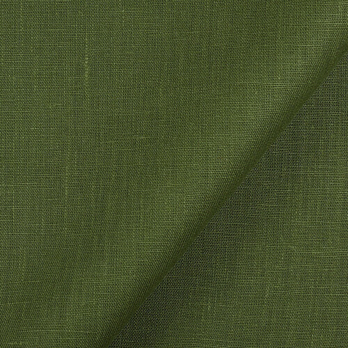 4C22 Rustic  100% Linen Fabric Vineyard Green Softened
