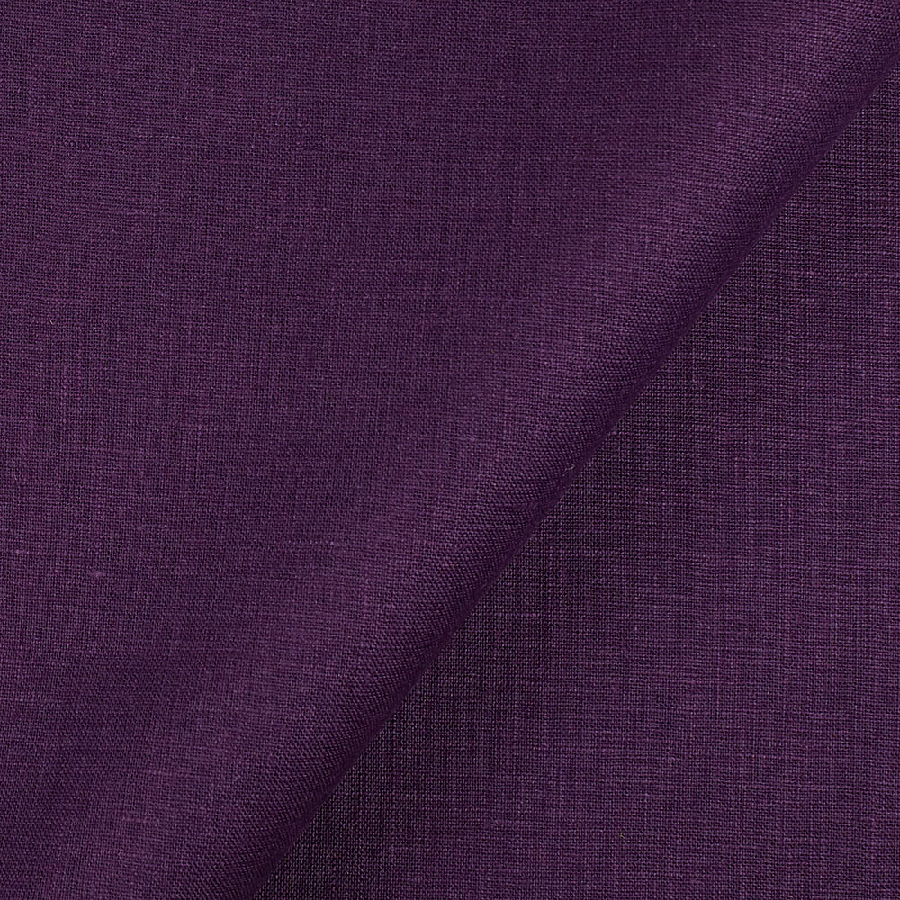 IL019 All-purpose 100% Linen Fabric Royal Purple Softened