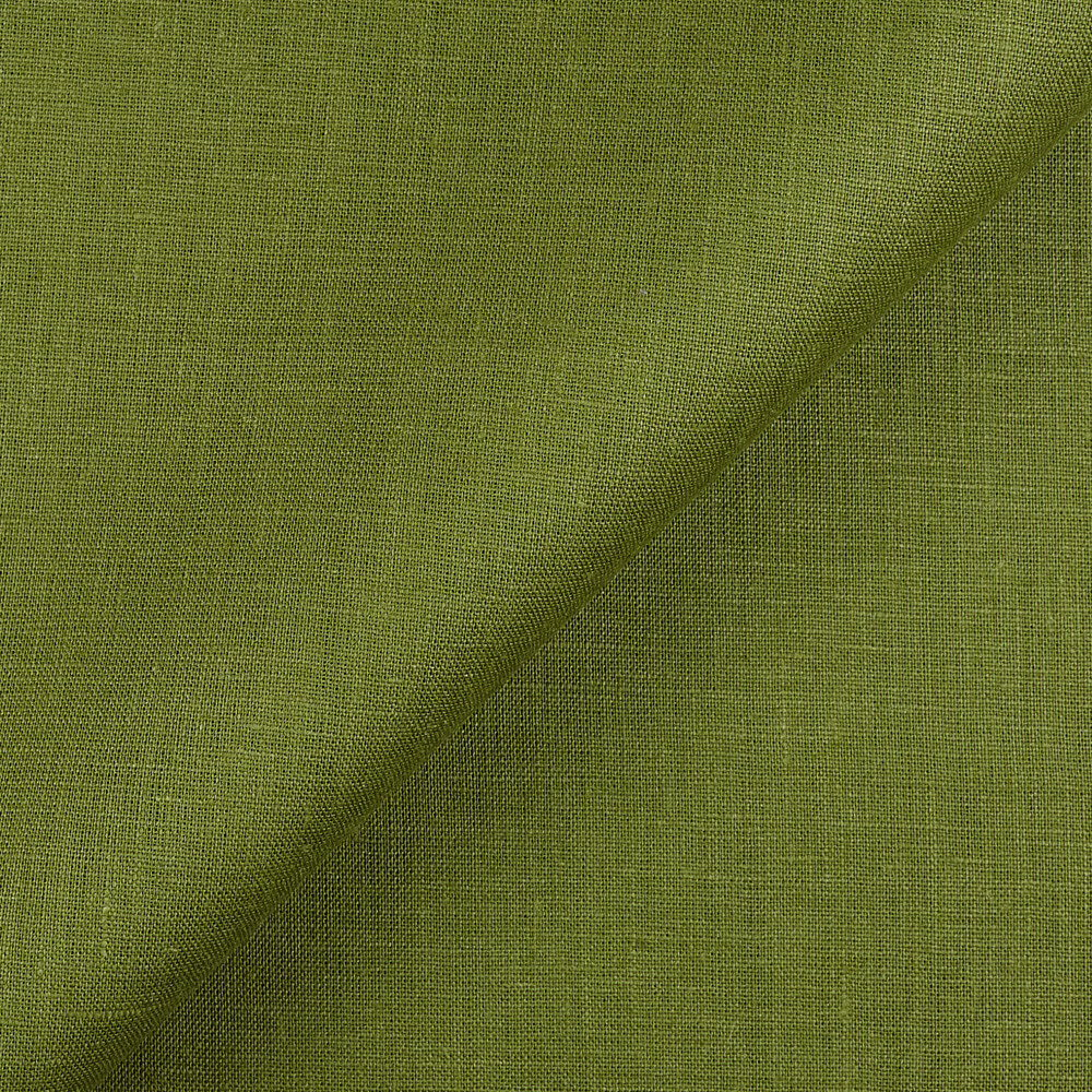 IL019 All-purpose 100% Linen Fabric Cedar Green Softened