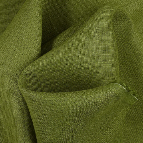 IL019 All-purpose 100% Linen Fabric Cedar Green Softened