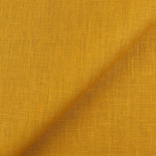 Fabric 4C22 Rustic 100% Linen Fabric Autumn Gold Softened