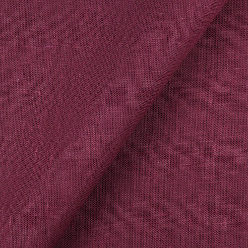 Fabric 4C22 Rustic 100% Linen Fabric Tawny Port Softened