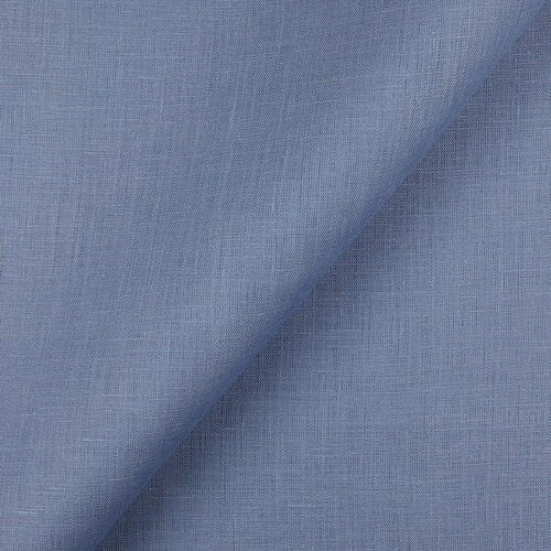 Fabric IL020 Handkerchief 100% Linen Fabric Dutch Blue Softened