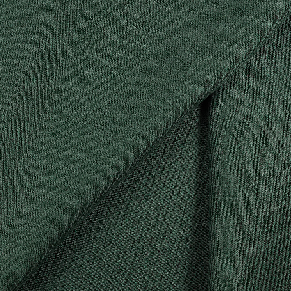 IL020 Handkerchief 100% Linen Fabric Emerald Softened
