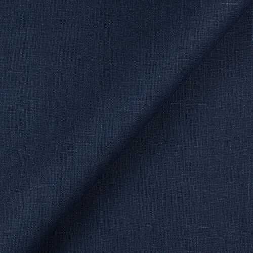 IL019 All-purpose 100% Linen Fabric Cobalt Softened