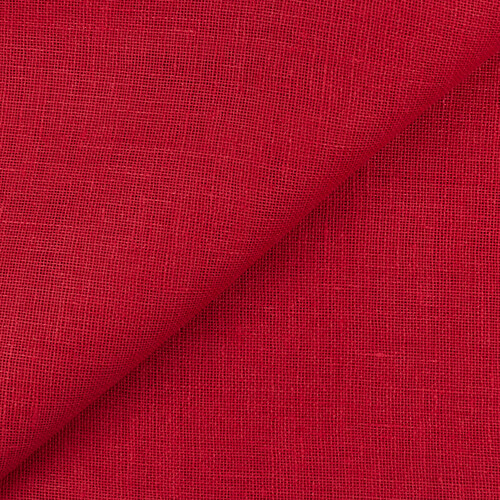 IL041 Open Weave 100% Linen Fabric Poinsettia Softened