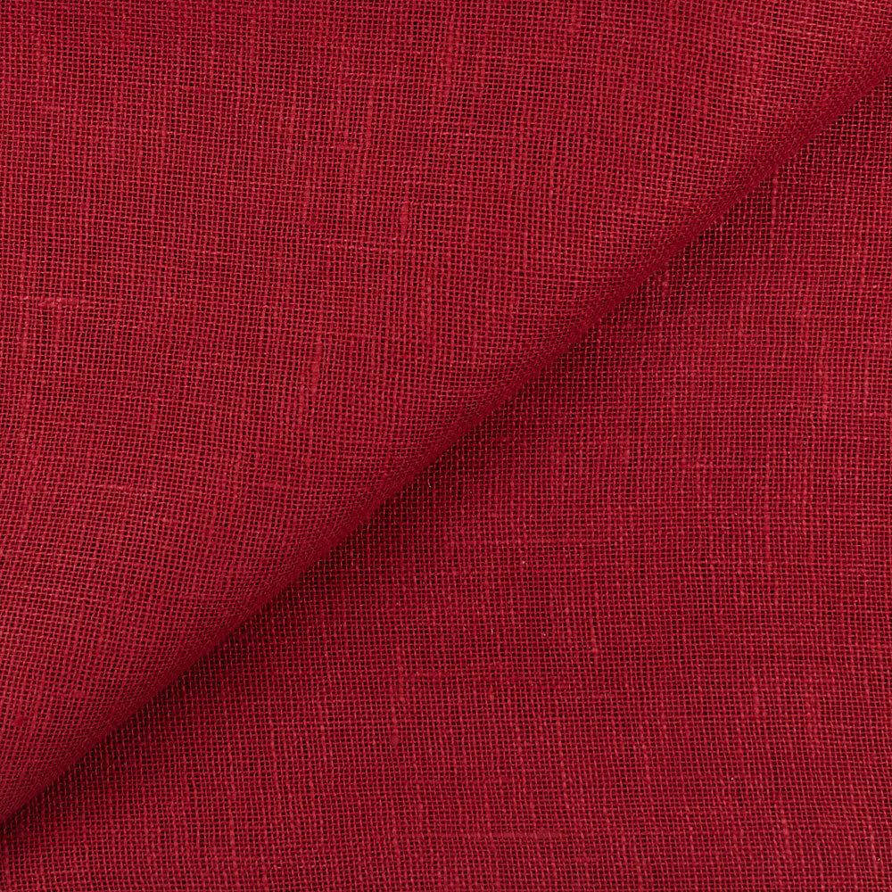 IL041 Open Weave 100% Linen Fabric Ruby Softened