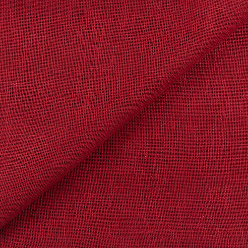 IL041 Open Weave 100% Linen Fabric Ruby Softened