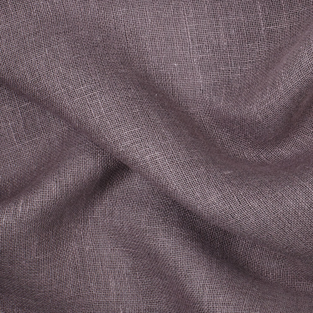 IL041 Open Weave 100% Linen Fabric Gray Sparrow Softened