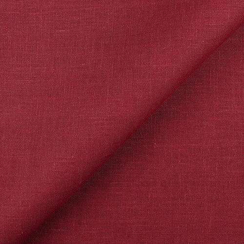 IL019 All-purpose 100% Linen Fabric Biking Red Softened