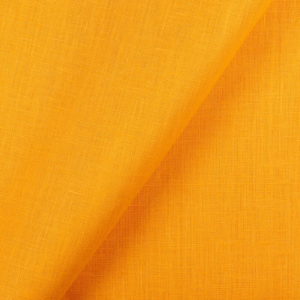 IL019 All-purpose 100% Linen Fabric Marigold Softened