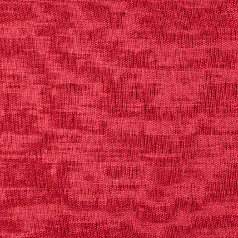4C22 Rustic  Firecracker Red 100% Linen Discount Fabric