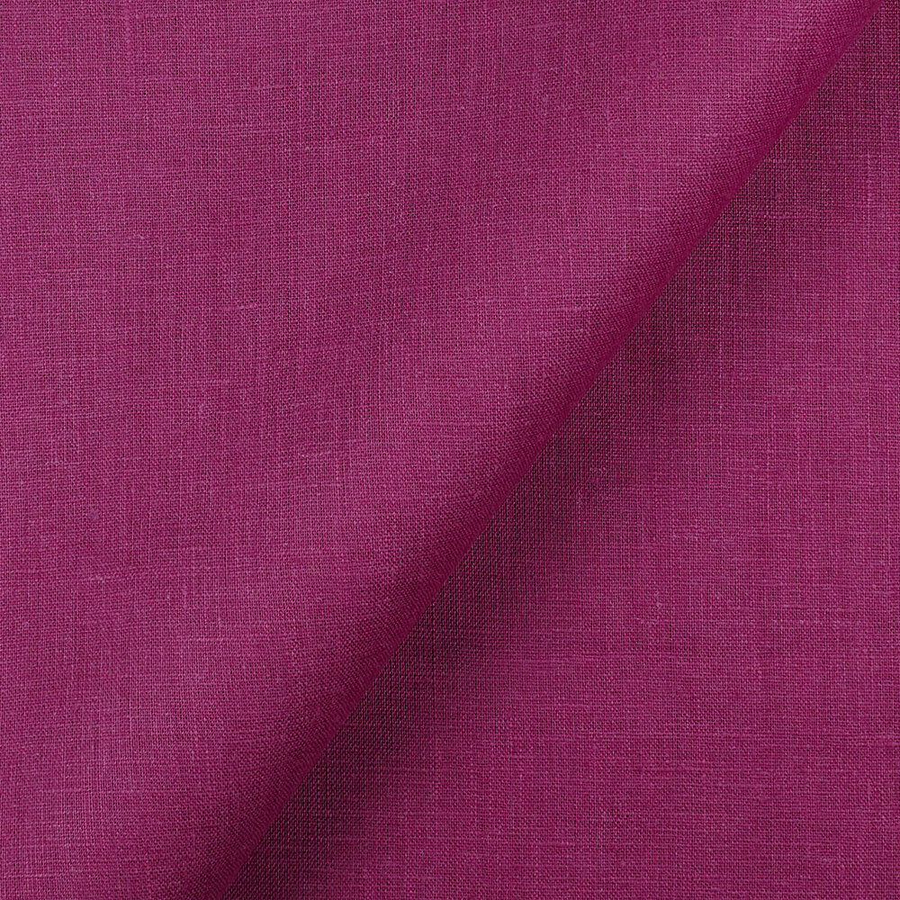 IL019 All-purpose 100% Linen Fabric Purple Wine Softened