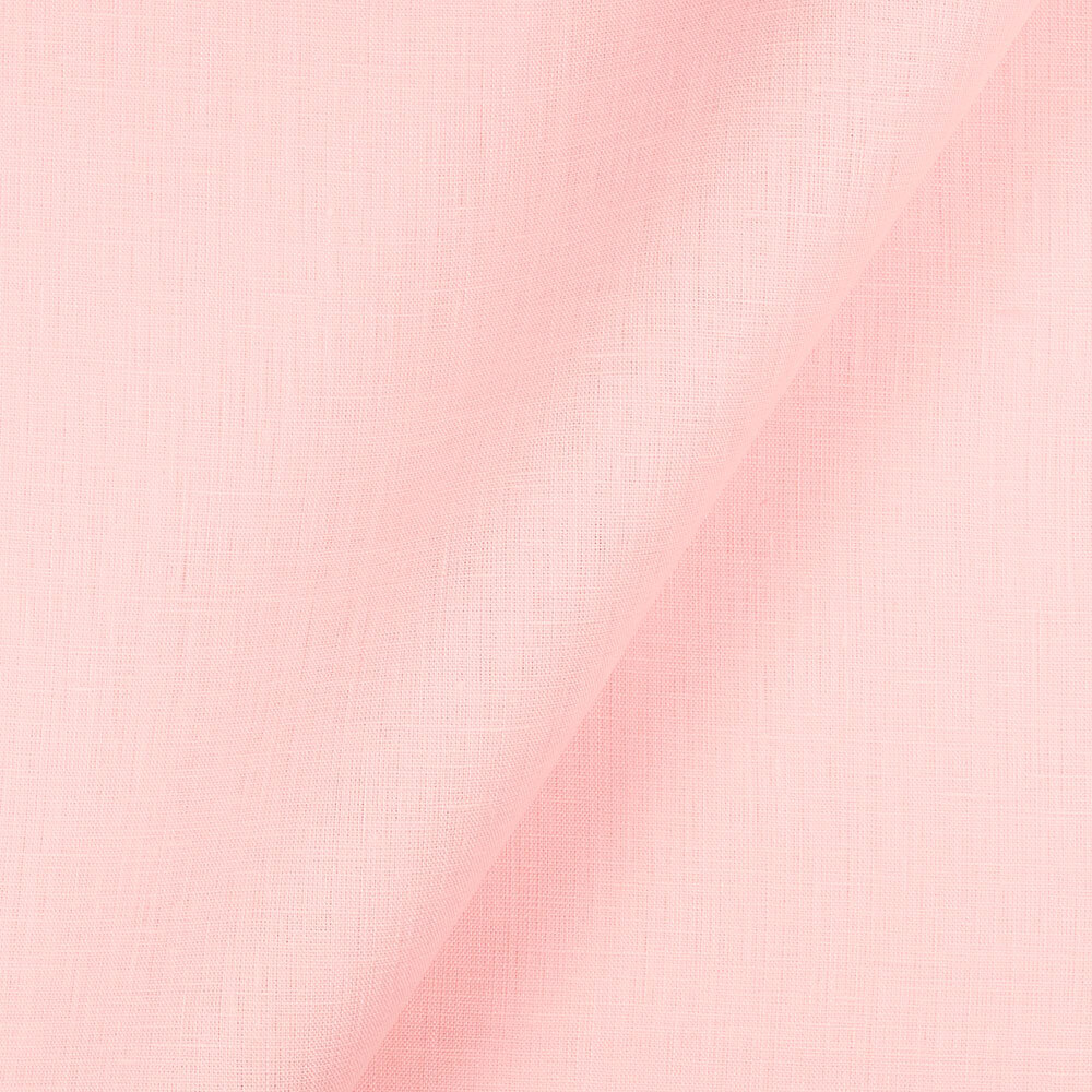 IL020 Handkerchief 100% Linen Fabric Light Pink Softened