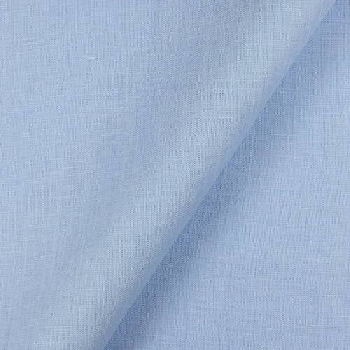IL020 Handkerchief 100% Linen Fabric Cerulean Softened
