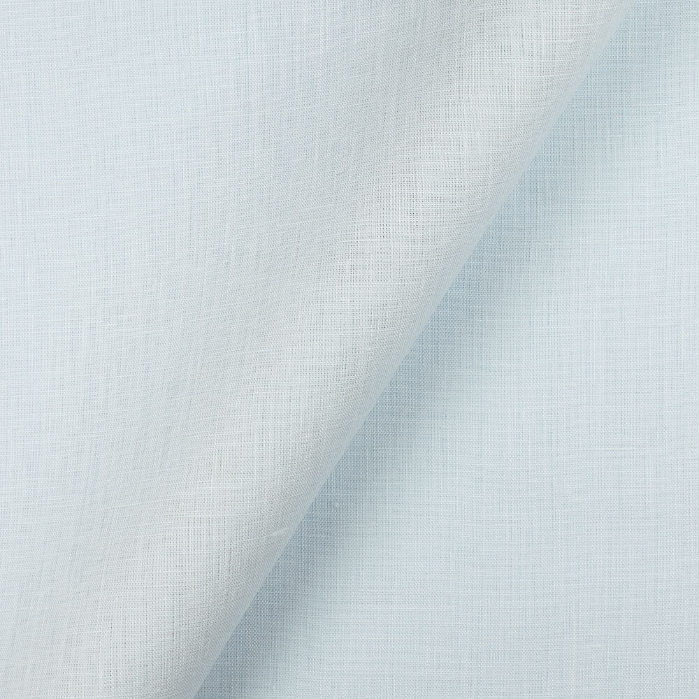 IL020 Handkerchief 100% Linen Fabric Light Blue Softened
