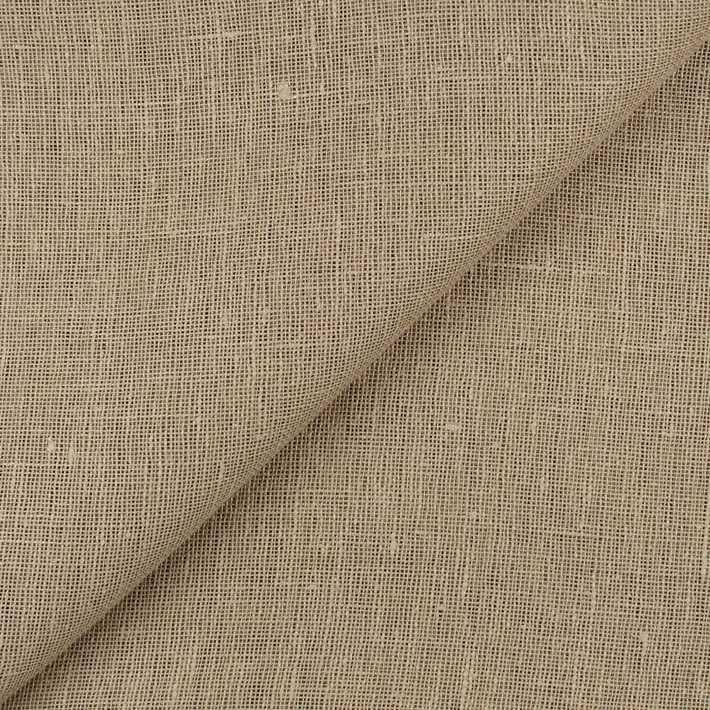 IL041 Open Weave 100% Linen Fabric Safari Softened