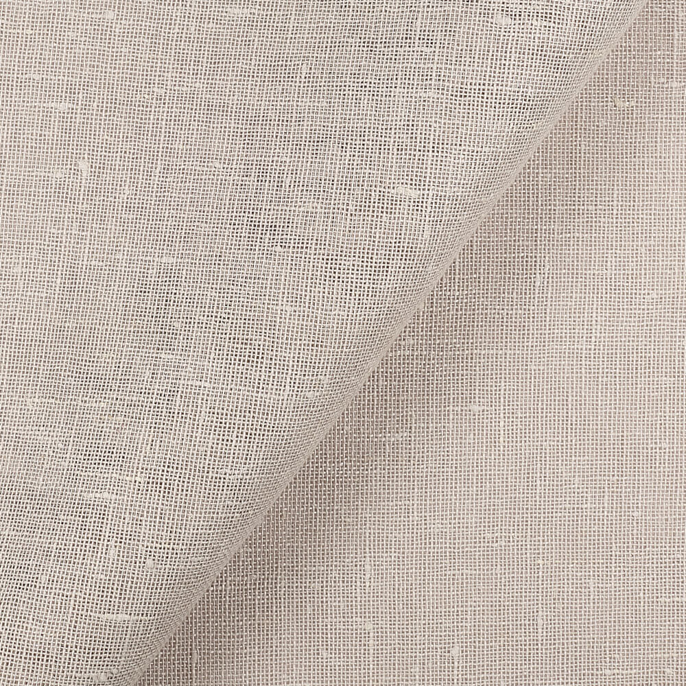 IL041 Open Weave 100% Linen Fabric Oatmeal Softened
