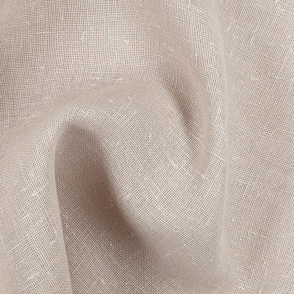 IL041 Open Weave 100% Linen Fabric Oatmeal Softened