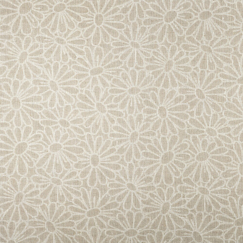 IL002 Textured Jacquard Ivory-natural - Daisy Field 100% Linen Wholesale Fabric by the Bolt