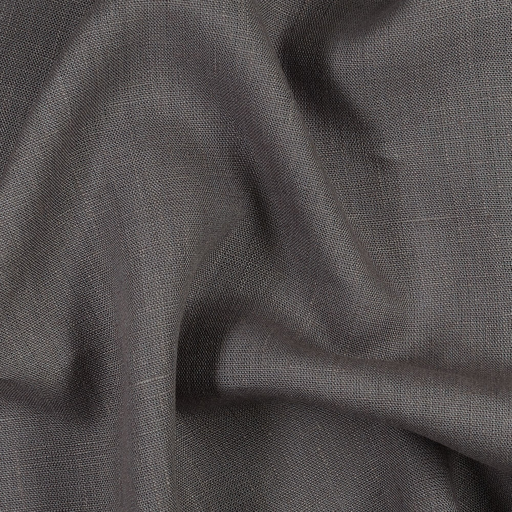 4C22 Rustic  Asphalt 100% Linen Fabric