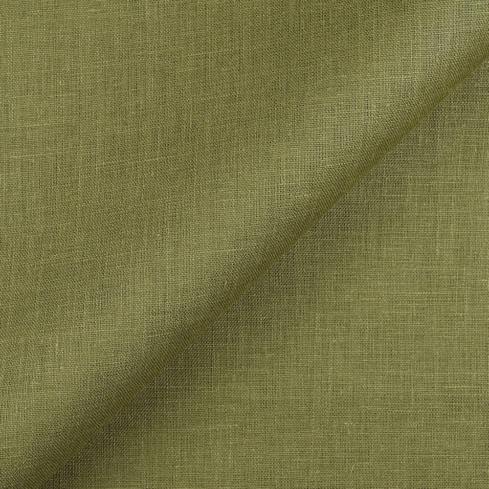 IL019 All-purpose 100% Linen Fabric Loden Green Softened