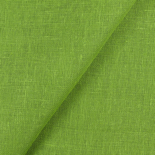 IL041 Open Weave 100% Linen Fabric Key Lime Softened