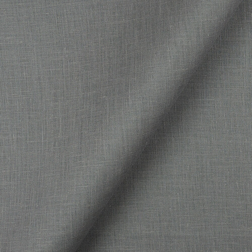 IL020 Handkerchief 100% Linen Fabric Pewter Softened