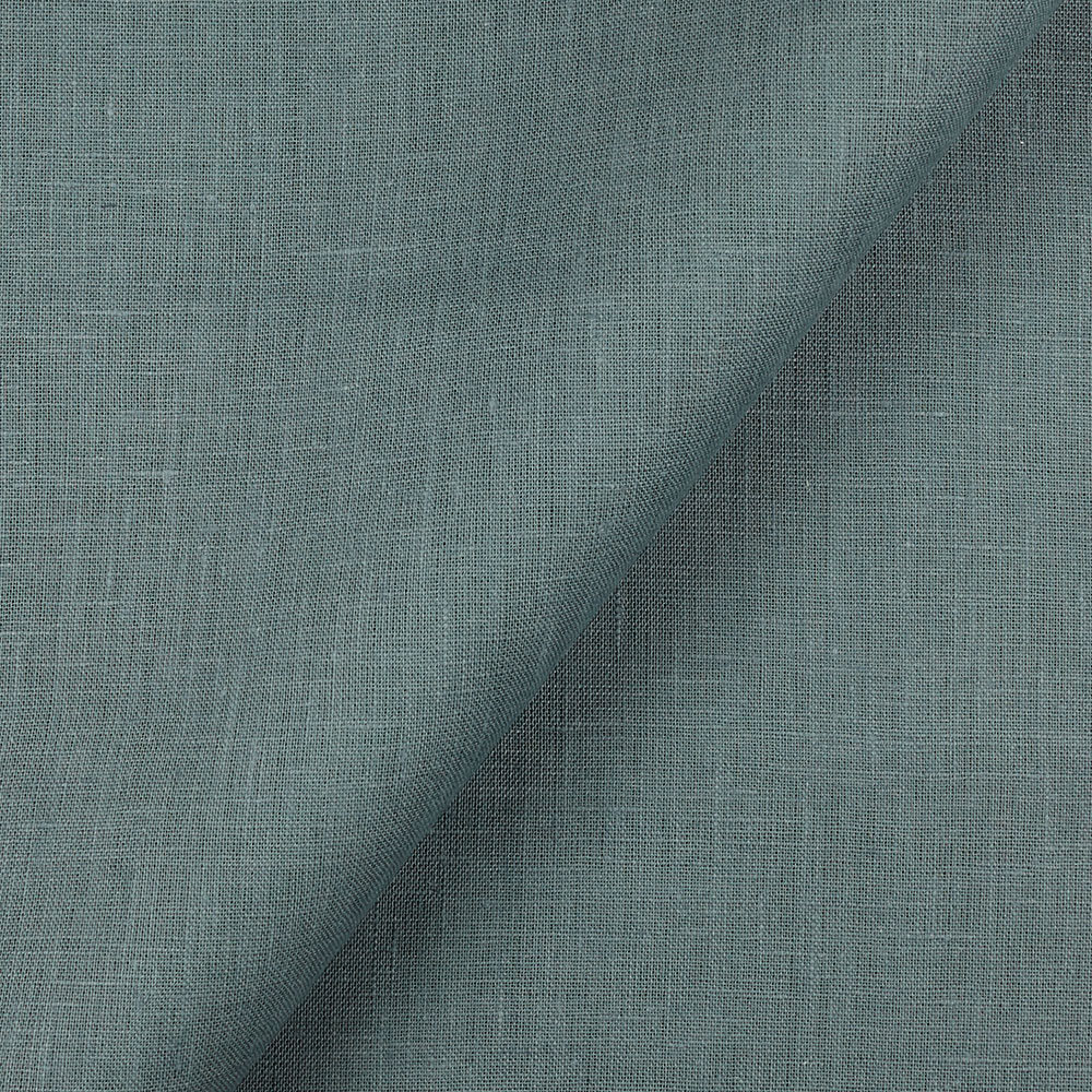 IL019 All-purpose 100% Linen Fabric Blue Bayou Softened