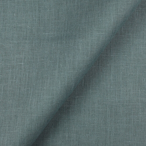 IL019 All-purpose 100% Linen Fabric Blue Bayou Softened