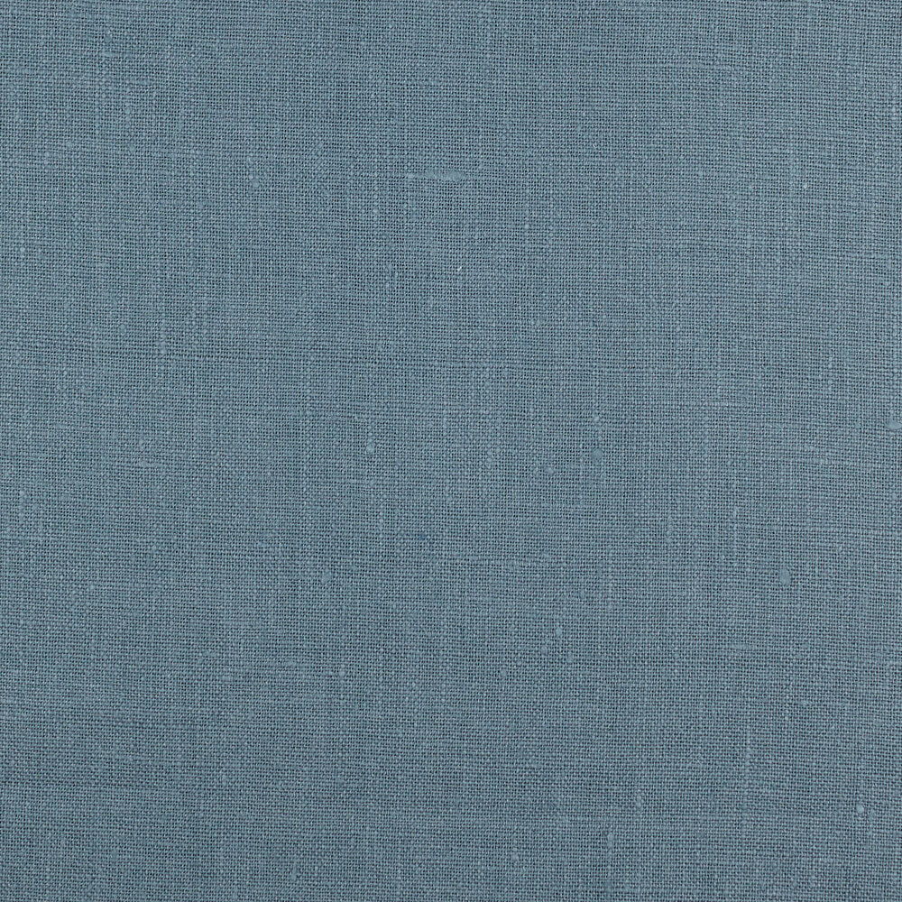 4C22 Rustic  Blue Bayou 100% Linen Fabric