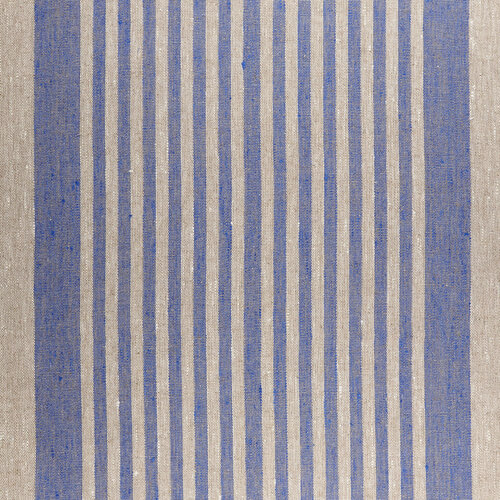 IL073 Narrow Width - 840 Blue Thin Stripe 100% Linen Wholesale Fabric by the Bolt