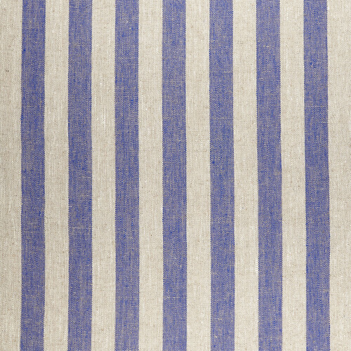 IL073 Narrow Width - 842 Blue Stripes 100% Linen Wholesale Fabric by the Bolt