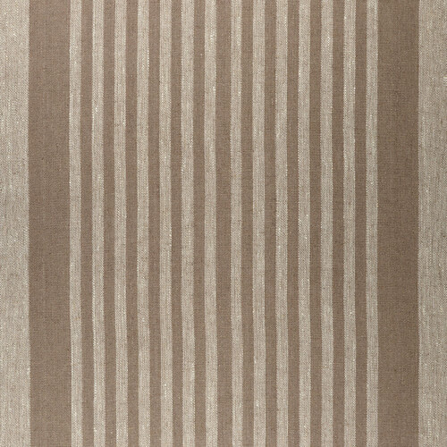 IL073 Narrow Width - 846 Brown Thin Strip 100% Linen Wholesale Fabric by the Bolt